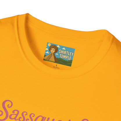 Sassquatch Unisex T-Shirt, Funny Sasquatch Shirt with Sassy Flair, Comedy Parody Tee, Wordplay Design, Bigfoot Graphic Shirt