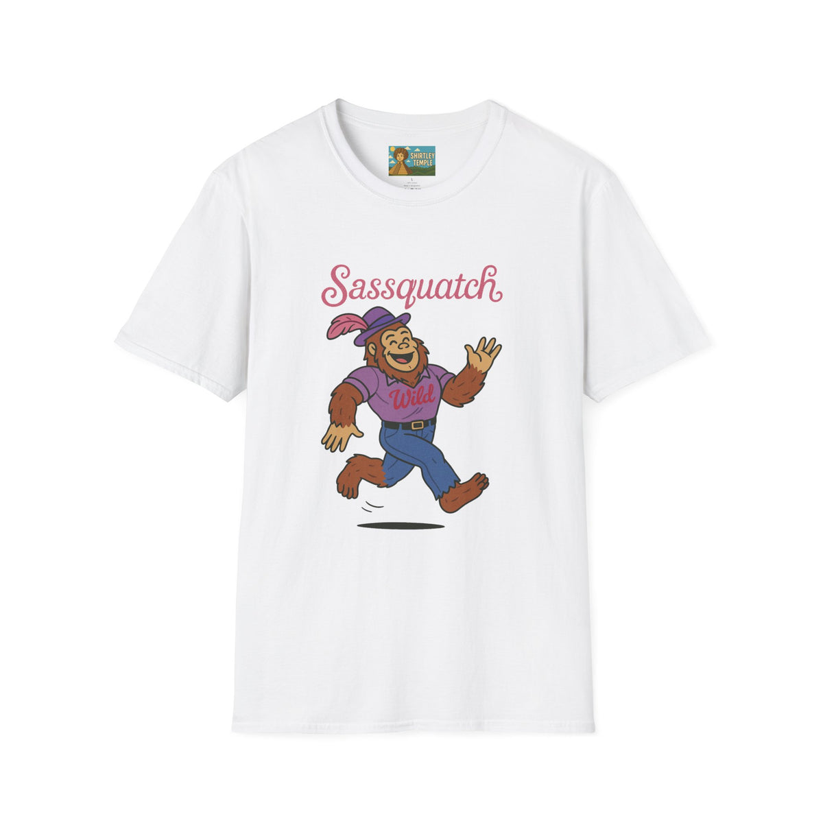 Sassquatch Unisex T-Shirt, Funny Sasquatch Shirt with Sassy Flair, Comedy Parody Tee, Wordplay Design, Bigfoot Graphic Shirt