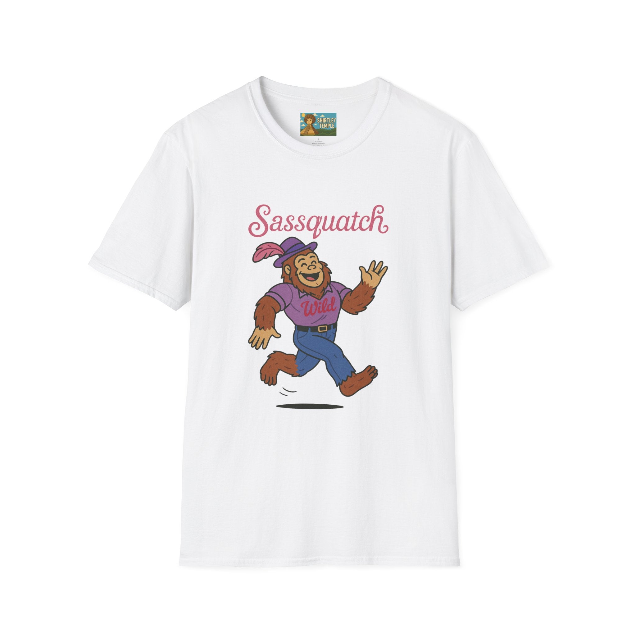 Sassquatch Unisex T-Shirt, Funny Sasquatch Shirt with Sassy Flair, Comedy Parody Tee, Wordplay Design, Bigfoot Graphic Shirt