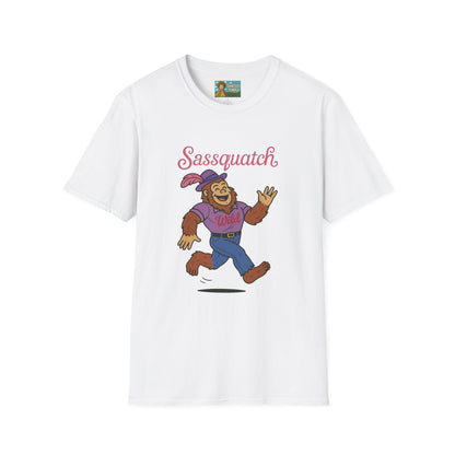 Sassquatch Unisex T-Shirt, Funny Sasquatch Shirt with Sassy Flair, Comedy Parody Tee, Wordplay Design, Bigfoot Graphic Shirt