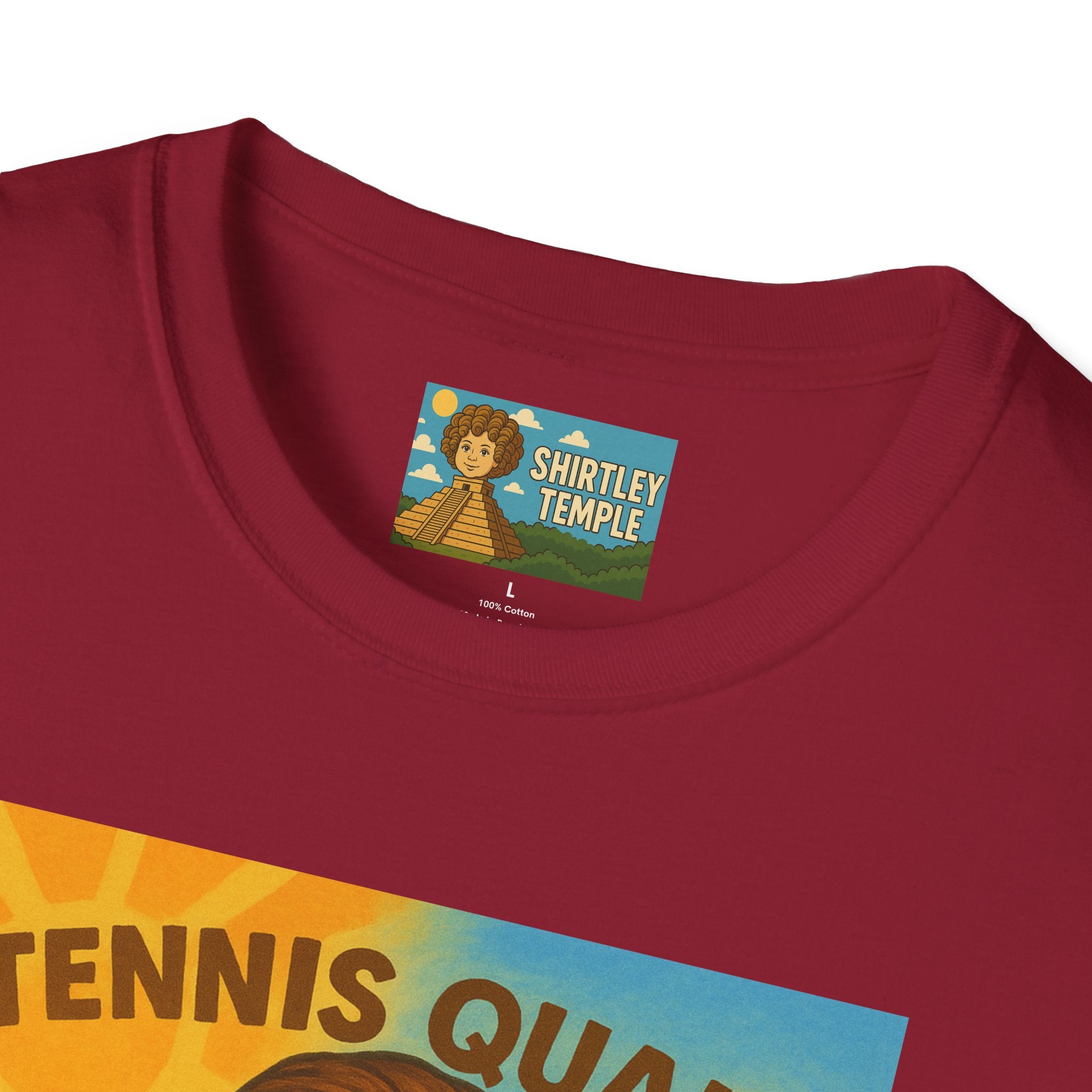 Tennis Quaid Unisex Softstyle T-Shirt, Tennis Player Actor Mashup Tee, Funny Graphic Shirt