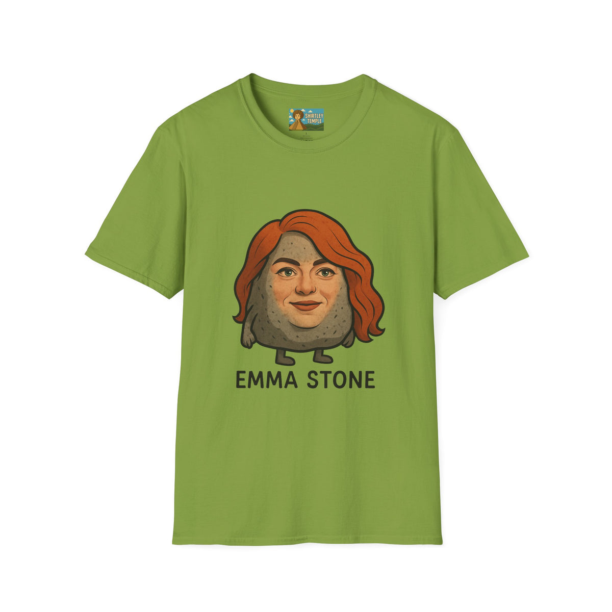 Emma Stone funny shirt wordplay pun actress and an actual stone mashup