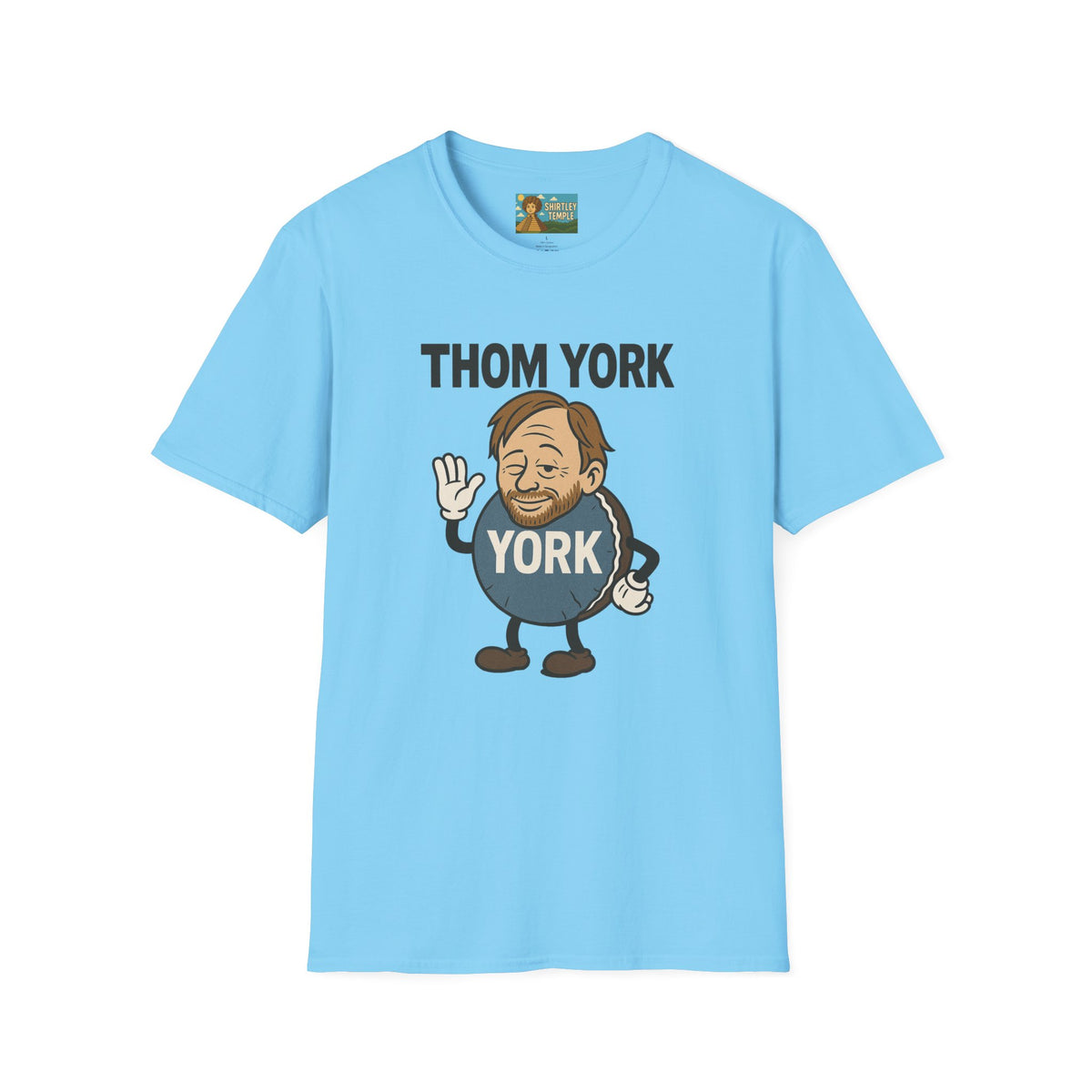 Thom York Peppermint Patty T-Shirt, Radiohead Musician Gift, Alternative Rock Tee, Funny Singer Shirt, Softstyle Unisex Top