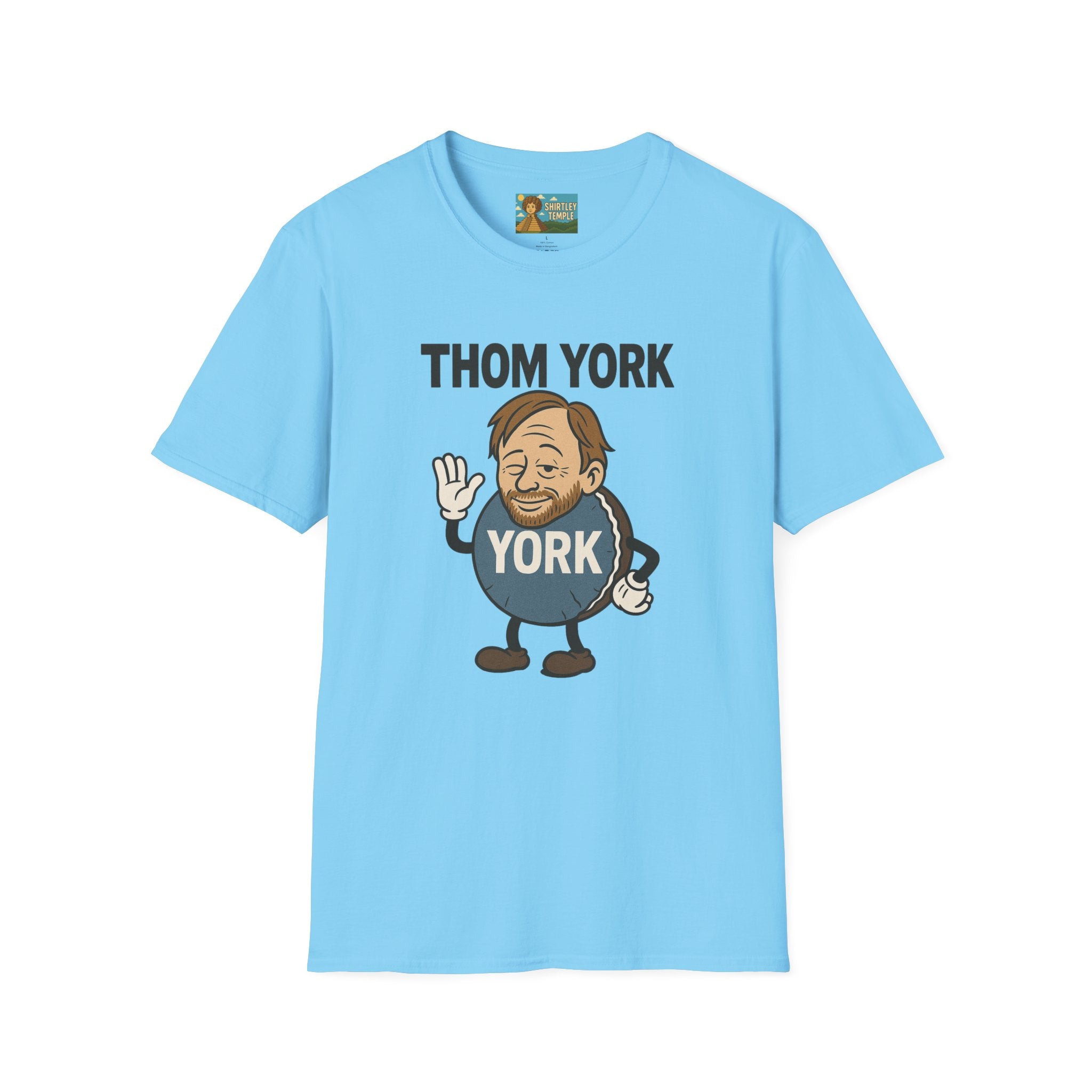 Thom York Peppermint Patty T-Shirt, Radiohead Musician Gift, Alternative Rock Tee, Funny Singer Shirt, Softstyle Unisex Top