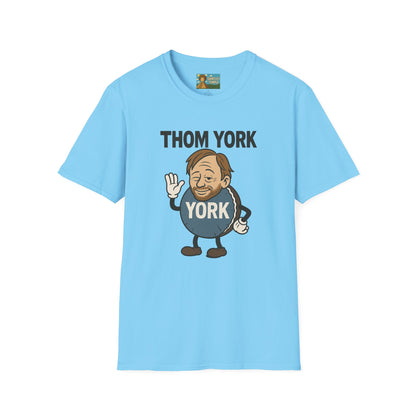Thom York Peppermint Patty T-Shirt, Radiohead Musician Gift, Alternative Rock Tee, Funny Singer Shirt, Softstyle Unisex Top