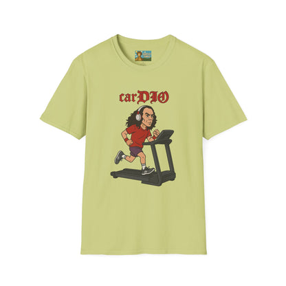 CarDIO funny Parody Unisex T-Shirt, Workout Apparel, Comedy Tribute Tee, Dio Treadmill Shirt, Gym Humor Top