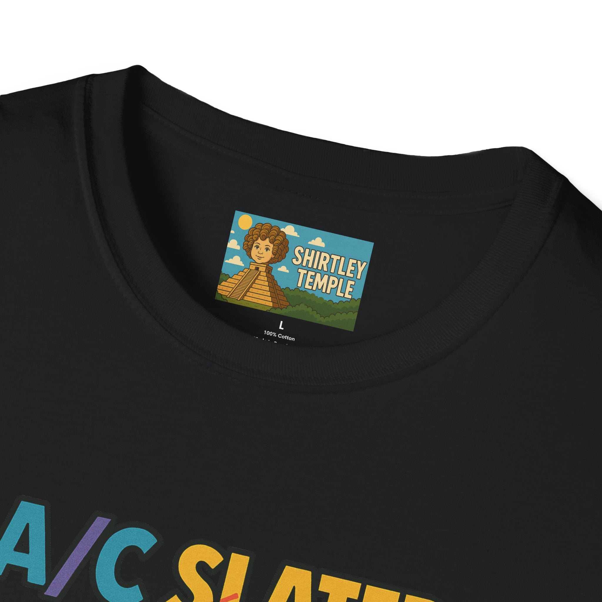 A/C Slater Word Play Unisex Softstyle T-Shirt, Saved by the Bell Tee, Funny Air Conditioner Shirt, Retro 90s Clothing, Vintage TV Fan Gift