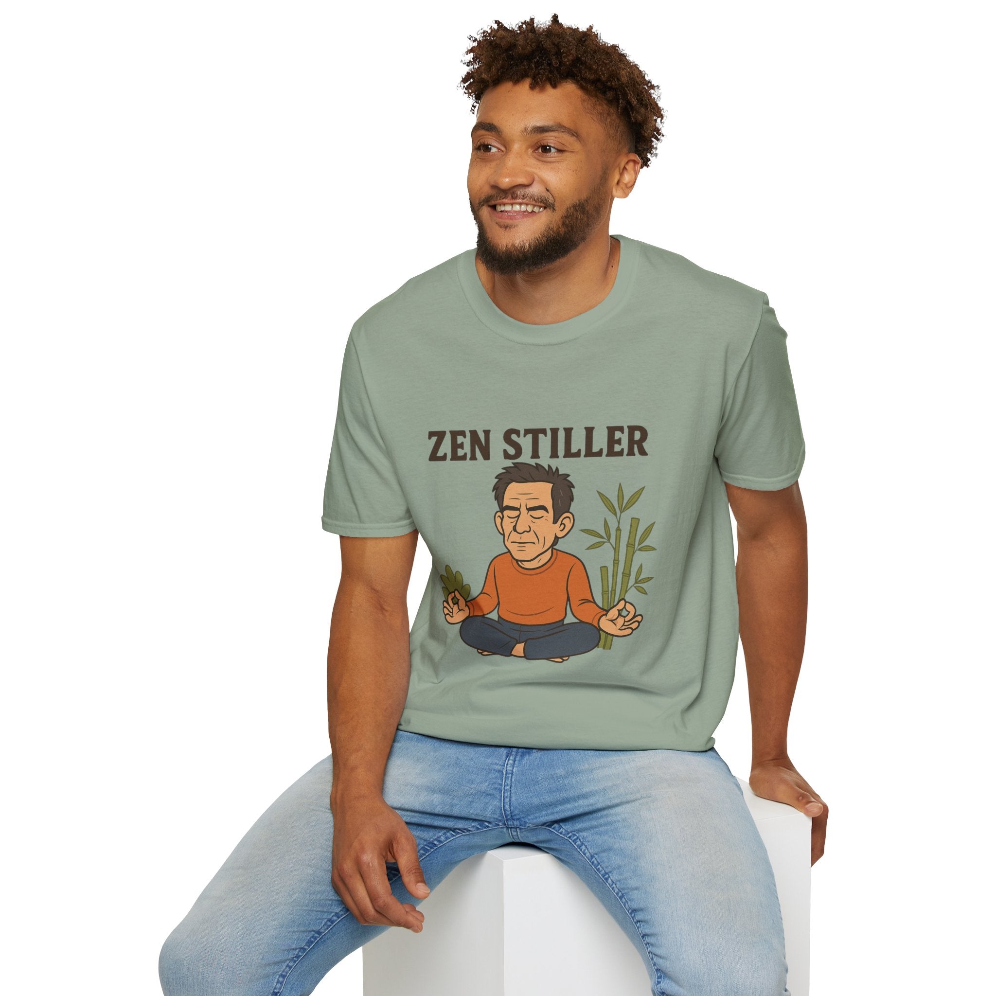 Zen Stiller Softstyle T-Shirt, Ben Tribute Actor Wordplay Tee, Laugh Gift Idea