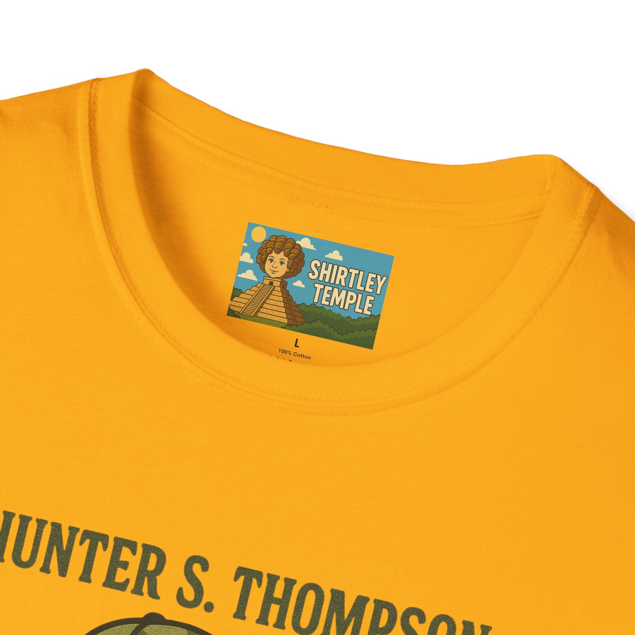 Hunter S Thompson Funny Shirt, Parody Apparel, Comedy Tribute Mashup Pun Unisex Softstyle T-Shirt